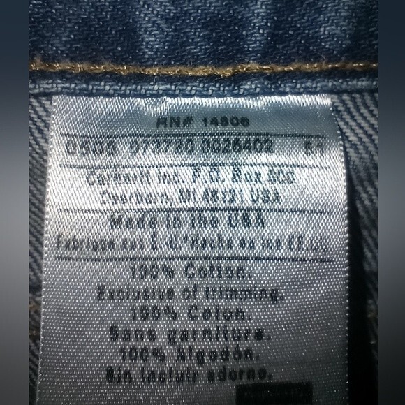 Carhartt Relaxed Fit Jeans Size 42X30 - Picture 6 of 6